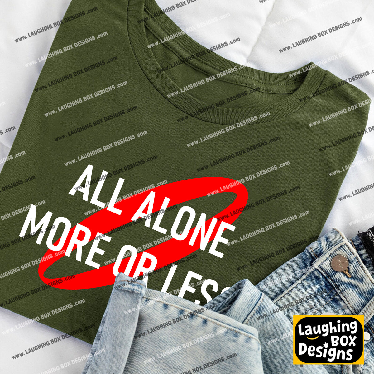 ALL ALONE MORE OR LESS - Red Dwarf T-shirt