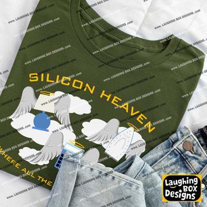 SILICON HEAVEN - WHERE ALL THE CALCULATORS GO - Red Dwarf T-Shirt