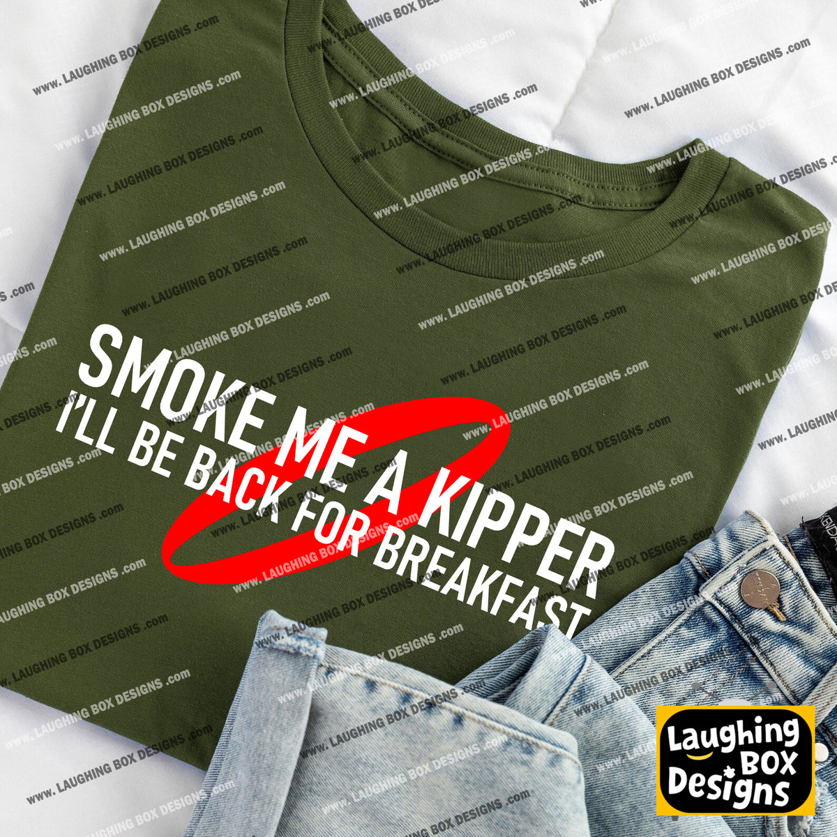 SMOKE ME A KIPPER I'LL BE BACK FROR BREAKFAST - Red Dwarf T-Shirt