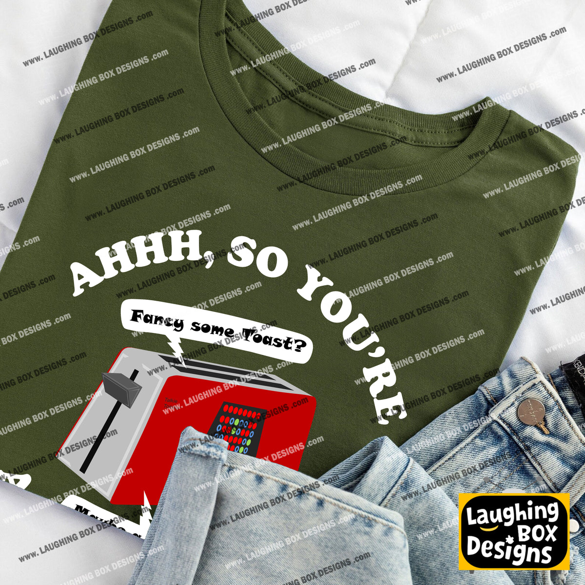 AHHH, SO YOU'RE A WAFFLE MAN? Talkie Toaster - Red Dwarf T-Shirt