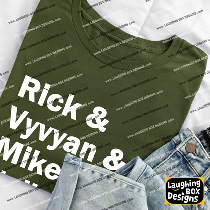 RICK & VYVYAN & MIKE & NEIL - The Young Ones T-Shirt
