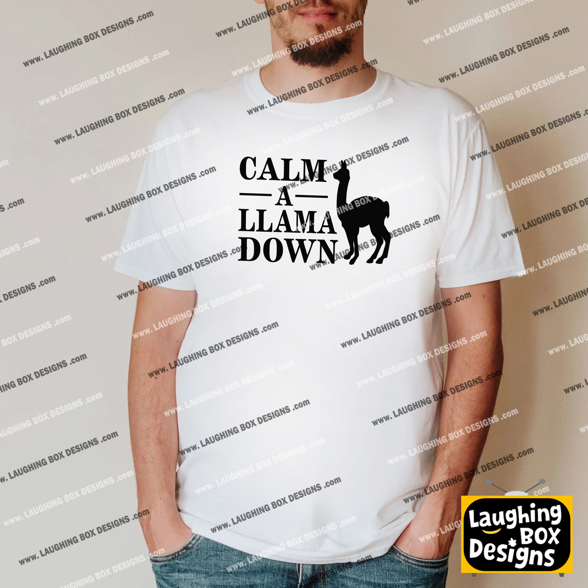 CALM A LLAMA DOWN Crimp - The Mighty Boosh T-Shirt