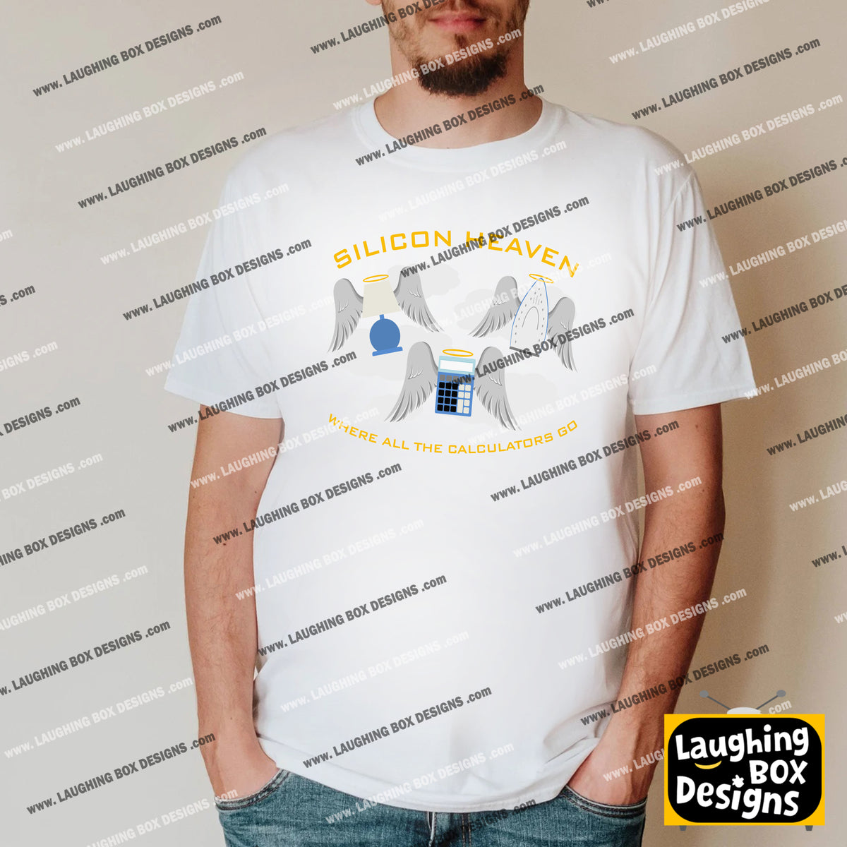 SILICON HEAVEN - WHERE ALL THE CALCULATORS GO - Red Dwarf T-Shirt