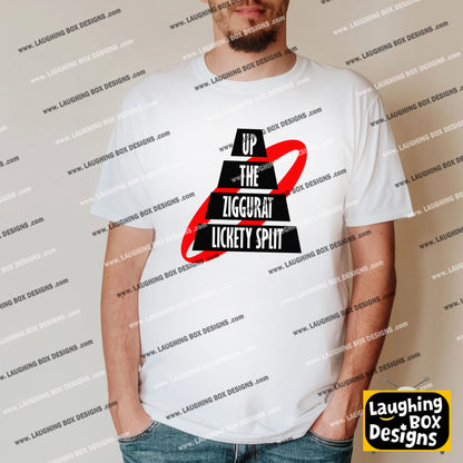 UP THE ZIGGURAT LICKETY SPLIT, Rimmer Quote - Red Dwarf T-Shirt