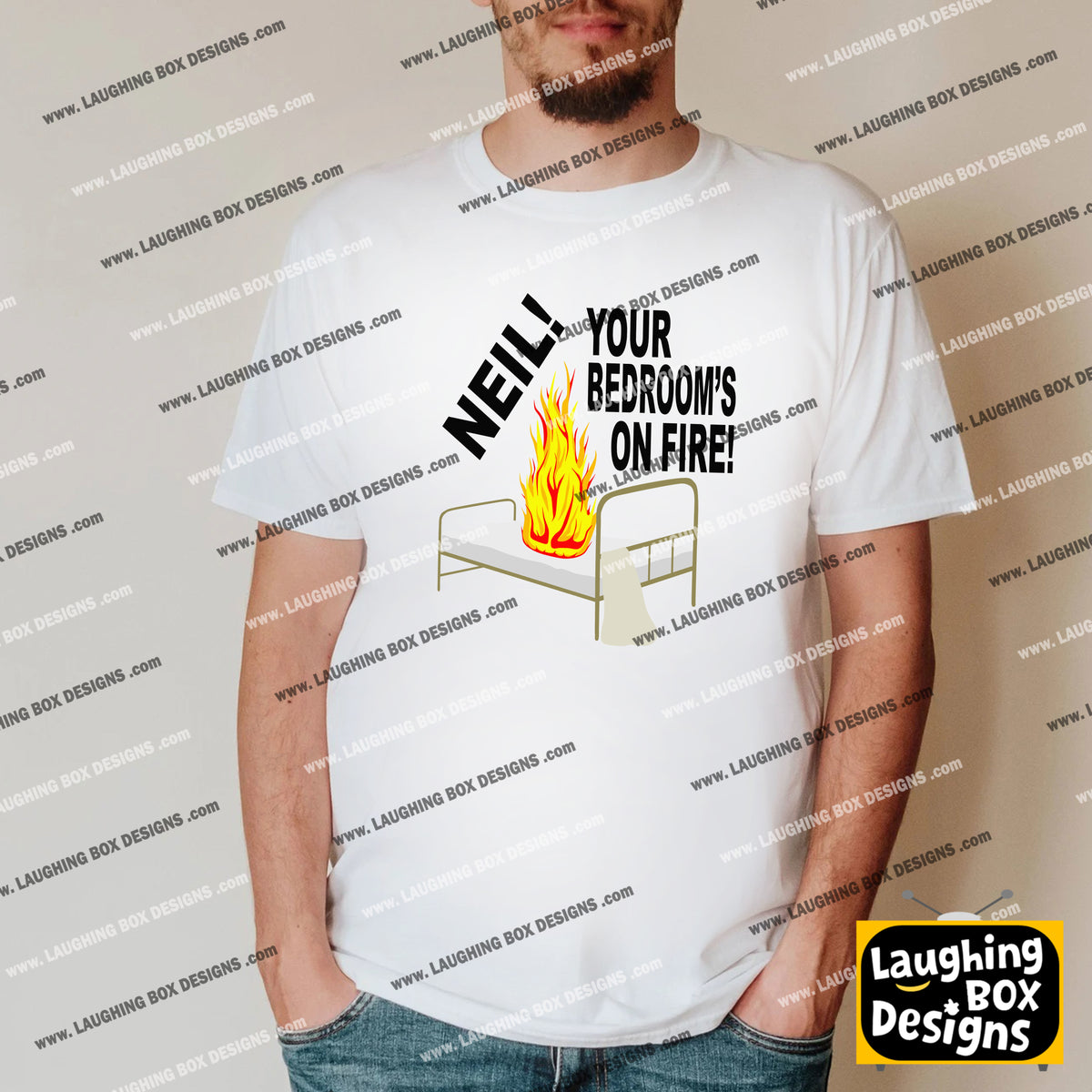 NEIL! YOUR BEDROOM'S ON FIRE! - The Young Ones T-Shirt
