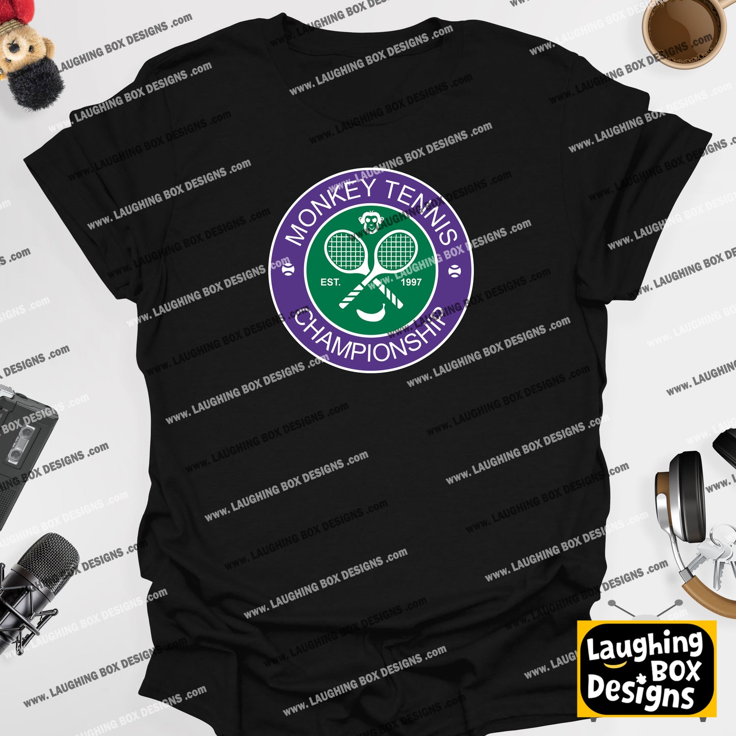 Monkey Tennis Championships - Alan Partridge T-Shirt