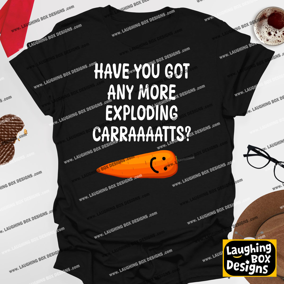 GOT ANY MORE EXPLODING CARRAAAATTS? - Bottom T-Shirt