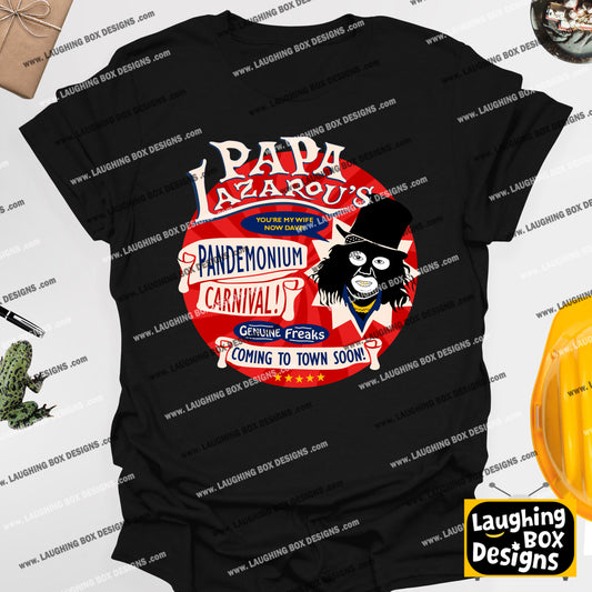 PAPA LAZAROU'S PANDEMONIUM CARNIVAL - League Of Gentlemen T-Shirt