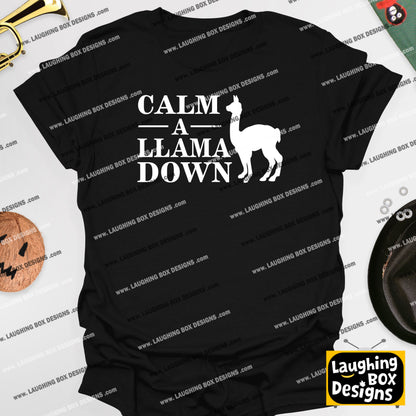 CALM A LLAMA DOWN Crimp - The Mighty Boosh T-Shirt