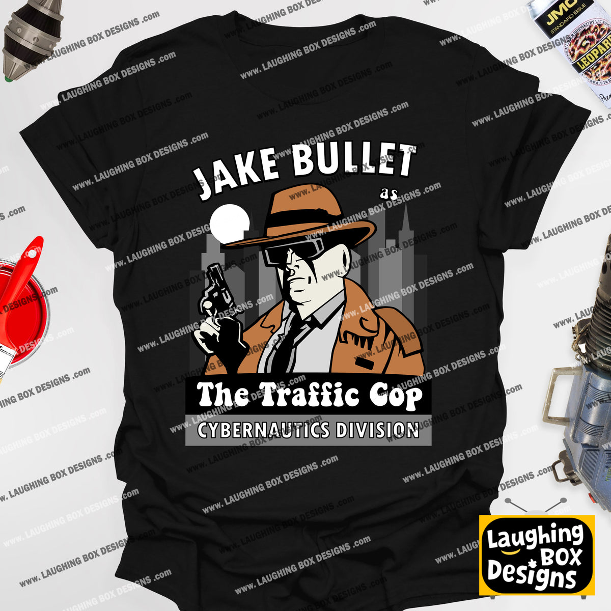 JAKE BULLET 'THE TRAFFIC COP' Cybernautics Division, Red Dwarf T-shirt
