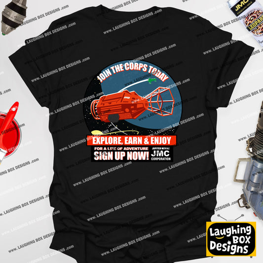 JOIN THE CORPS, JMC RECRUITMENT - Red Dwarf T-Shirt