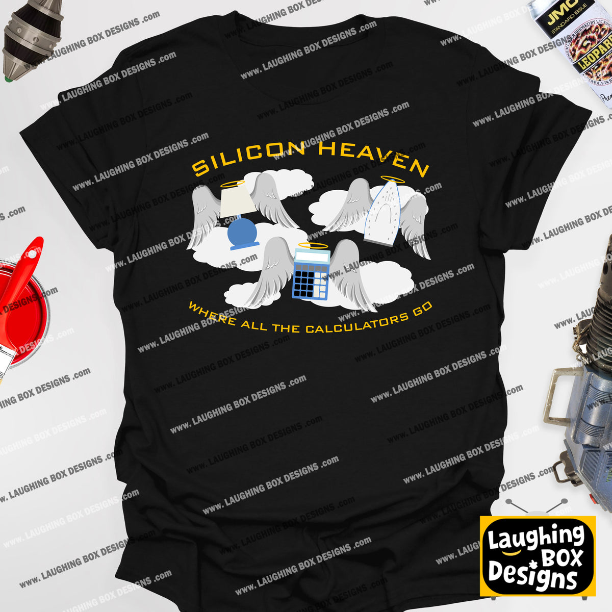 SILICON HEAVEN - WHERE ALL THE CALCULATORS GO - Red Dwarf T-Shirt