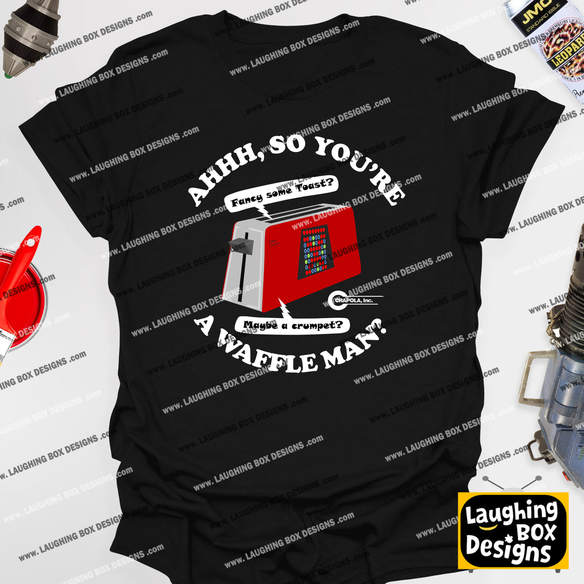 AHHH, SO YOU'RE A WAFFLE MAN? Talkie Toaster - Red Dwarf T-Shirt