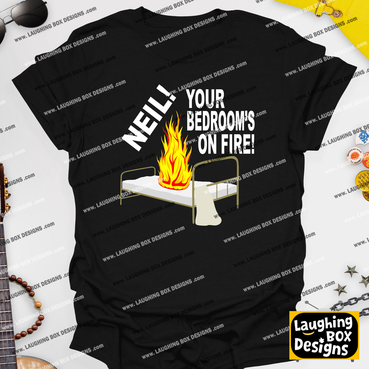 NEIL! YOUR BEDROOM'S ON FIRE! - The Young Ones T-Shirt