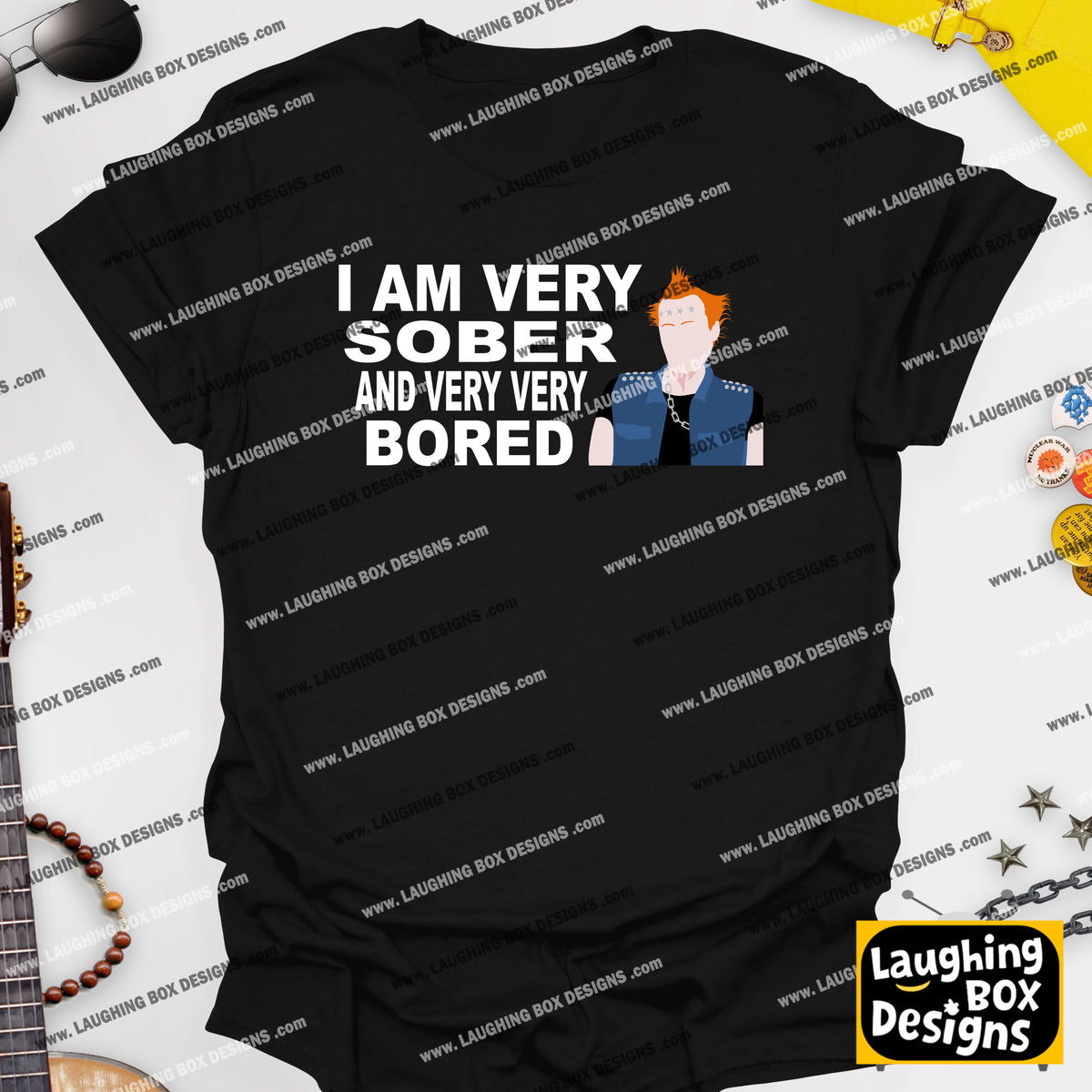 I AM VERY SOBER, And Very Very Bored / Vyvyan - The Young Ones T-Shirt