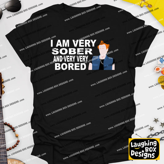 I AM VERY SOBER, And Very Very Bored / Vyvyan - The Young Ones T-Shirt