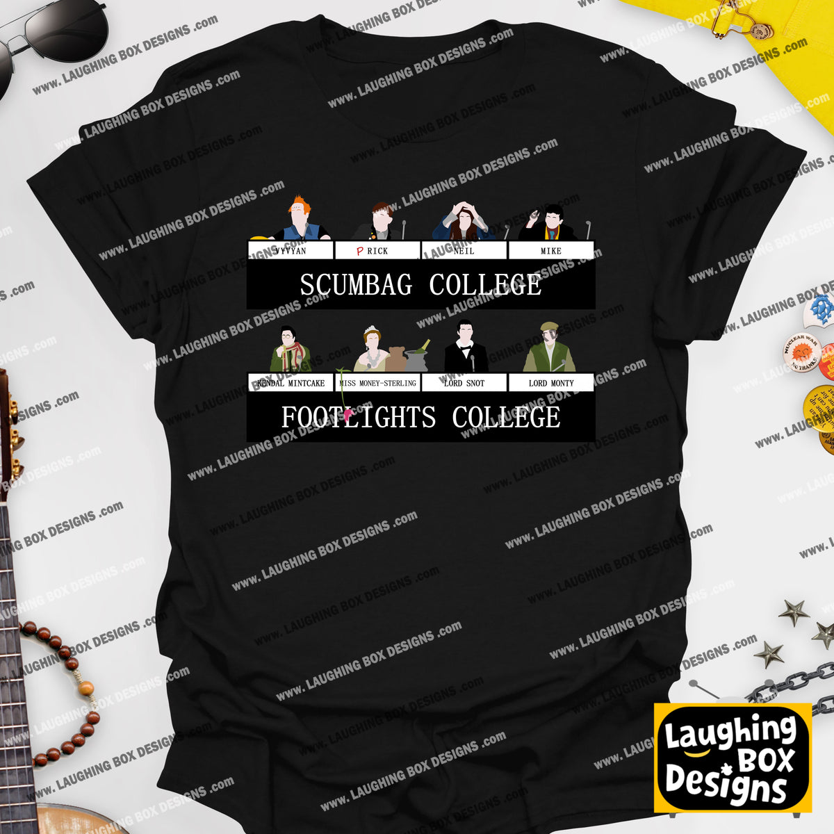 SCUMBAG COLLEGE / FOOTLIGHTS COLLEGE, University Challenge - The Young Ones T-Shirt