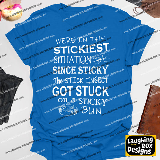 STICKY THE STICK INSECTS STICKY SITUATION - Blackadder T-Shirt