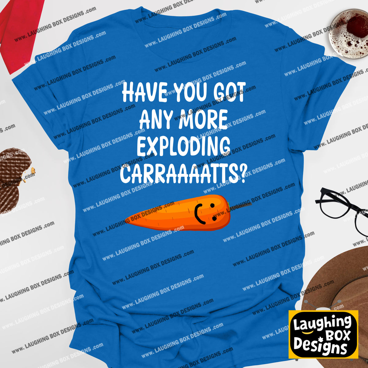 GOT ANY MORE EXPLODING CARRAAAATTS? - Bottom T-Shirt
