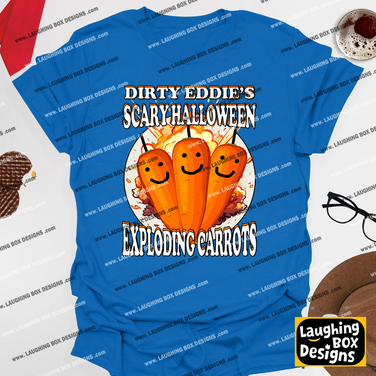 DIRTY EDDIE'S EXPLODING HALLOWEEN CARROTS - Bottom T-Shirt
