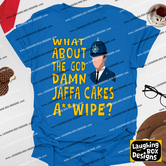 WHAT ABOUT THE GOD DAMN JAFFA CAKES A**WIPE? (Censored Version) - Bottom T-Shirt