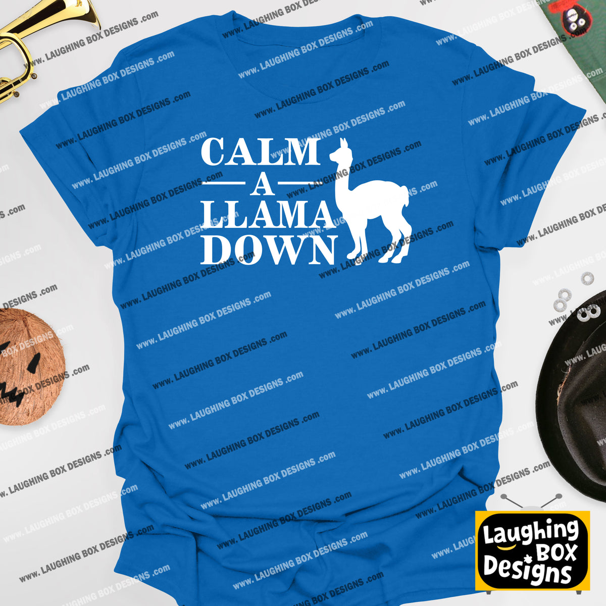 CALM A LLAMA DOWN Crimp - The Mighty Boosh T-Shirt