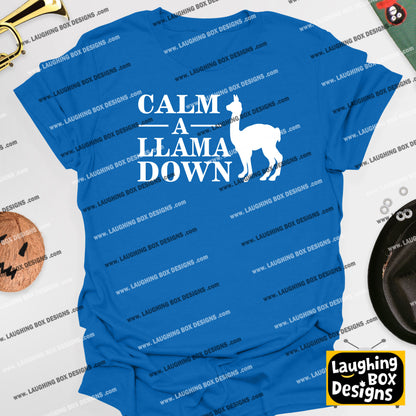 CALM A LLAMA DOWN Crimp - The Mighty Boosh T-Shirt