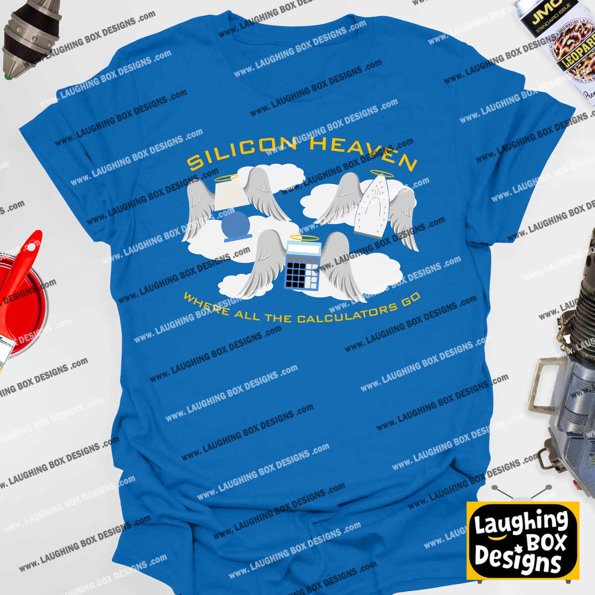 SILICON HEAVEN - WHERE ALL THE CALCULATORS GO - Red Dwarf T-Shirt