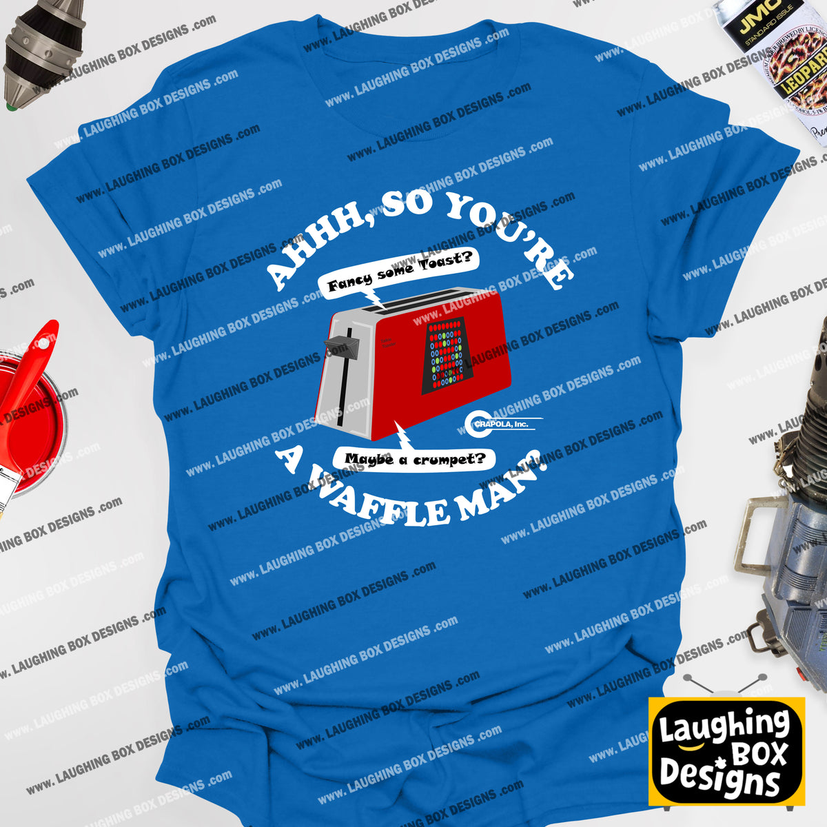 AHHH, SO YOU'RE A WAFFLE MAN? Talkie Toaster - Red Dwarf T-Shirt