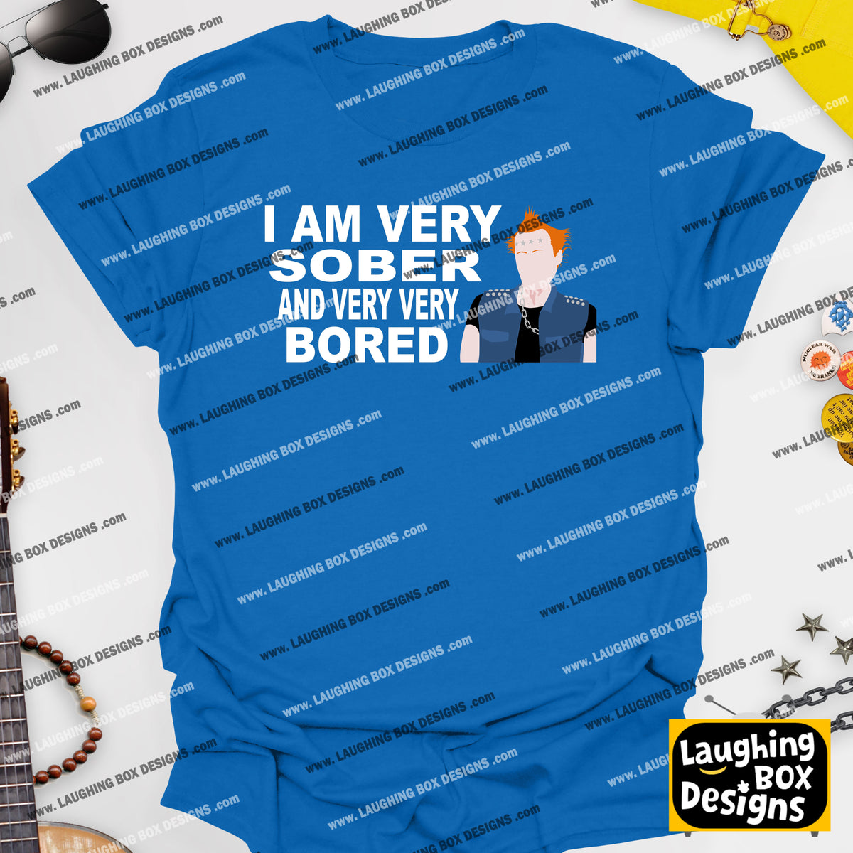 I AM VERY SOBER, And Very Very Bored / Vyvyan - The Young Ones T-Shirt
