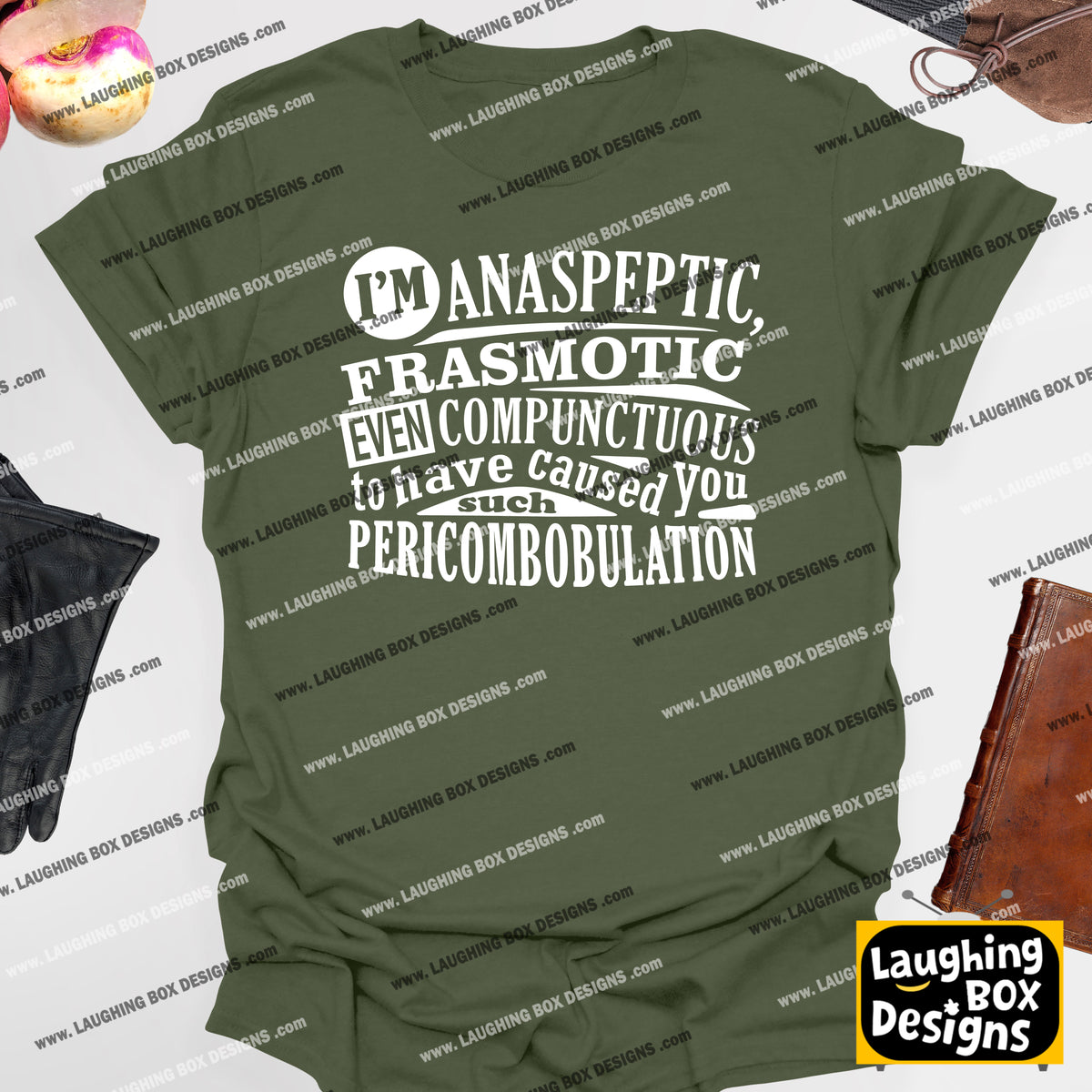 ANASPEPTIC FRASMOTIC EVEN COMPUNCTUOUS - Blackadder T-Shirt