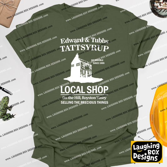 LOCAL SHOP / EDWARD AND TUBBS TATTSYRUP - The League Of Gentlemen T-Shirt