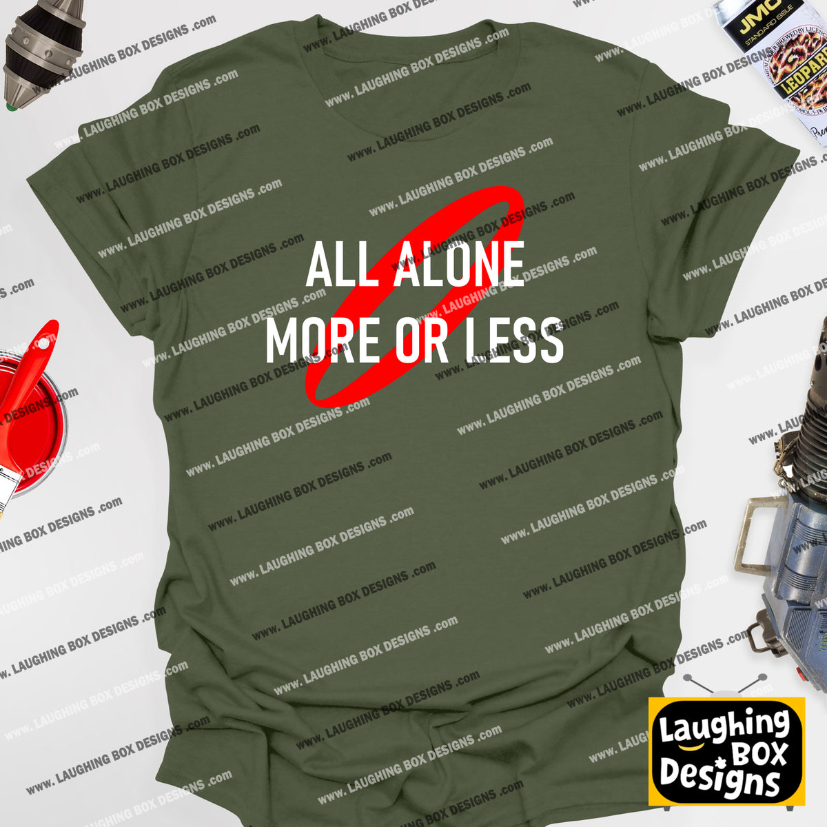 ALL ALONE MORE OR LESS - Red Dwarf T-shirt