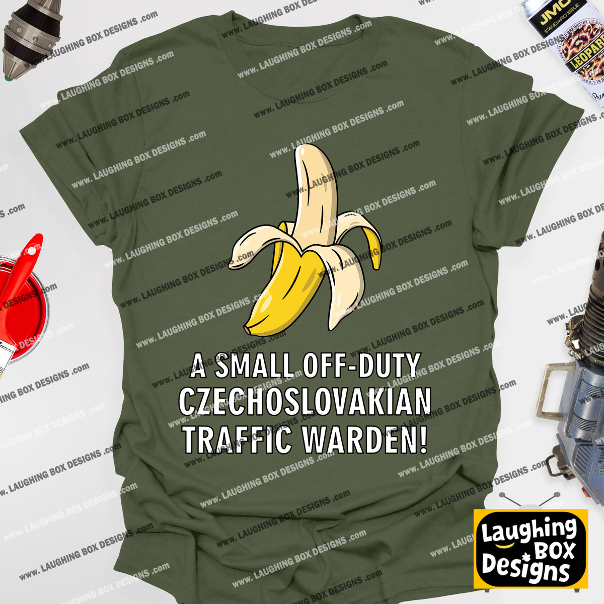 A SMALL OFF-DUTY CZECHOSLOVAKIAN TRAFFIC WARDEN! - Red Dwarf T-Shirt