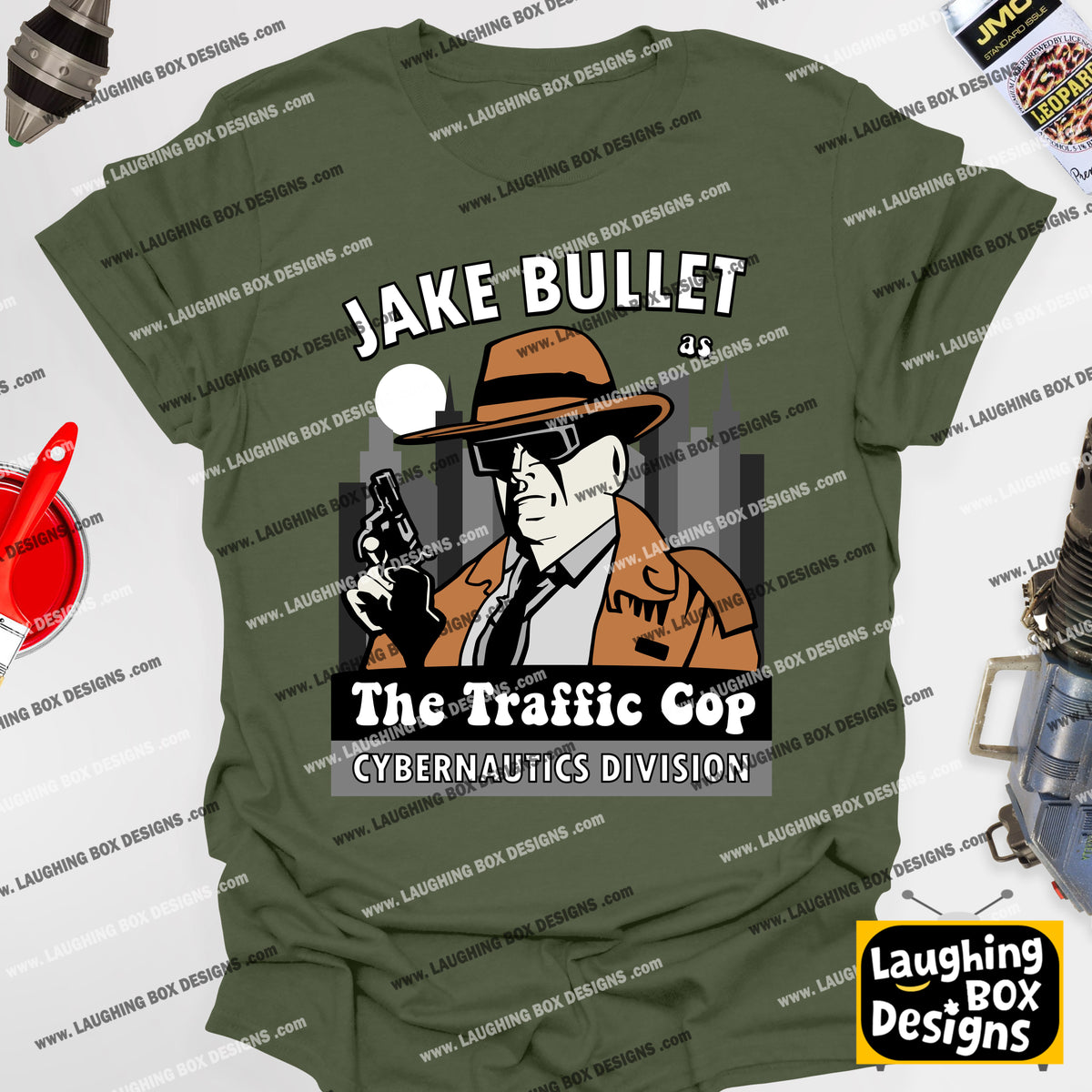 JAKE BULLET 'THE TRAFFIC COP' Cybernautics Division, Red Dwarf T-shirt