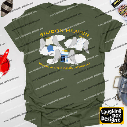 SILICON HEAVEN - WHERE ALL THE CALCULATORS GO - Red Dwarf T-Shirt