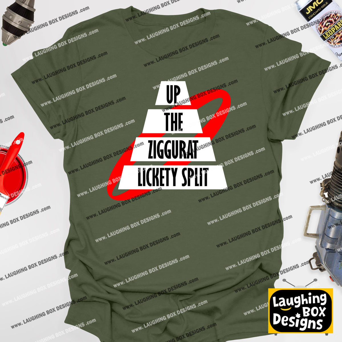 UP THE ZIGGURAT LICKETY SPLIT, Rimmer Quote - Red Dwarf T-Shirt