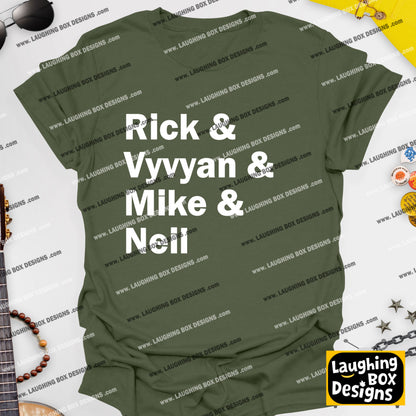 RICK & VYVYAN & MIKE & NEIL - The Young Ones T-Shirt