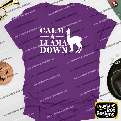 CALM A LLAMA DOWN Crimp - The Mighty Boosh T-Shirt