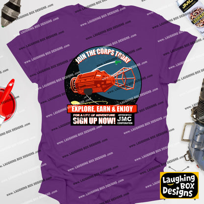 JOIN THE CORPS, JMC RECRUITMENT - Red Dwarf T-Shirt
