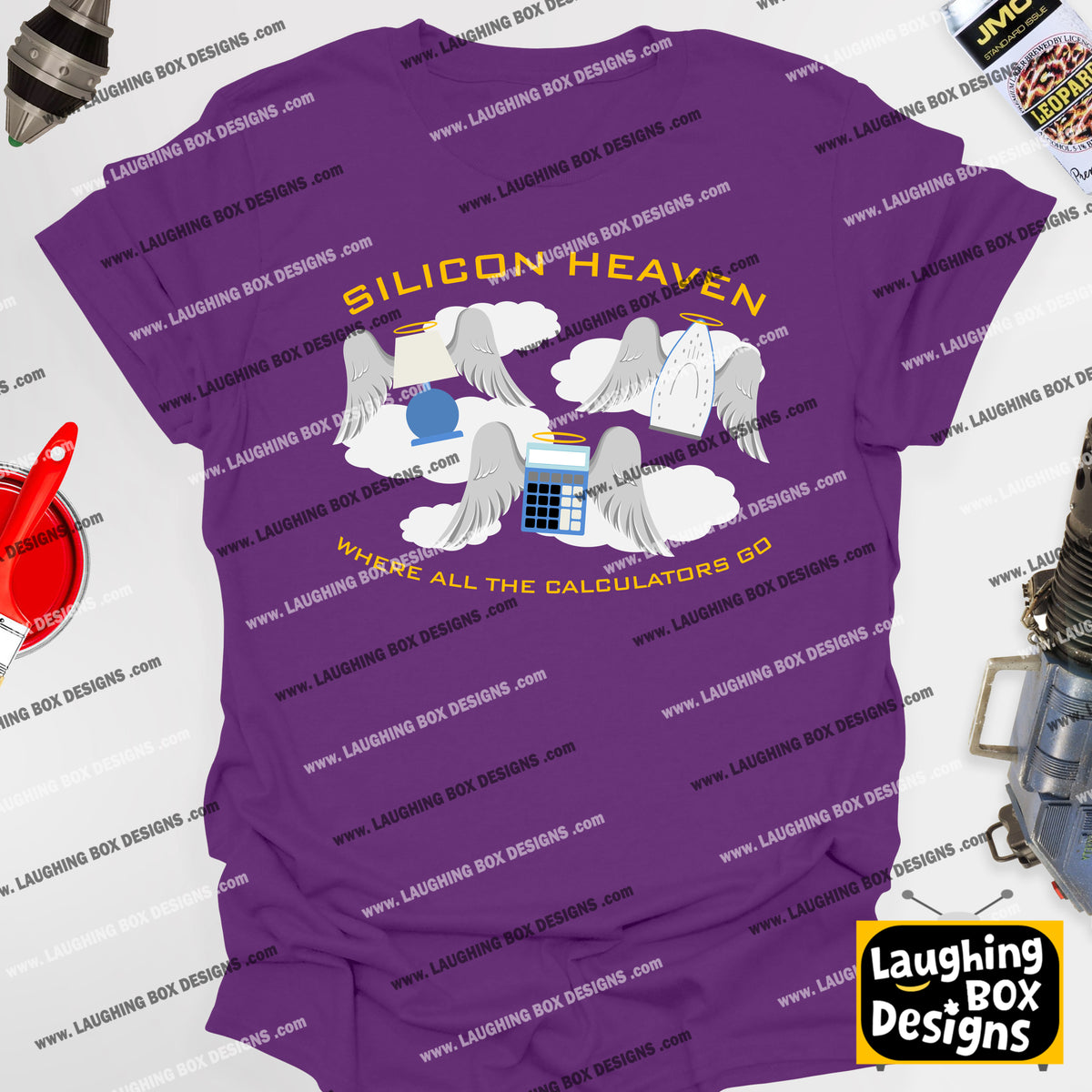 SILICON HEAVEN - WHERE ALL THE CALCULATORS GO - Red Dwarf T-Shirt