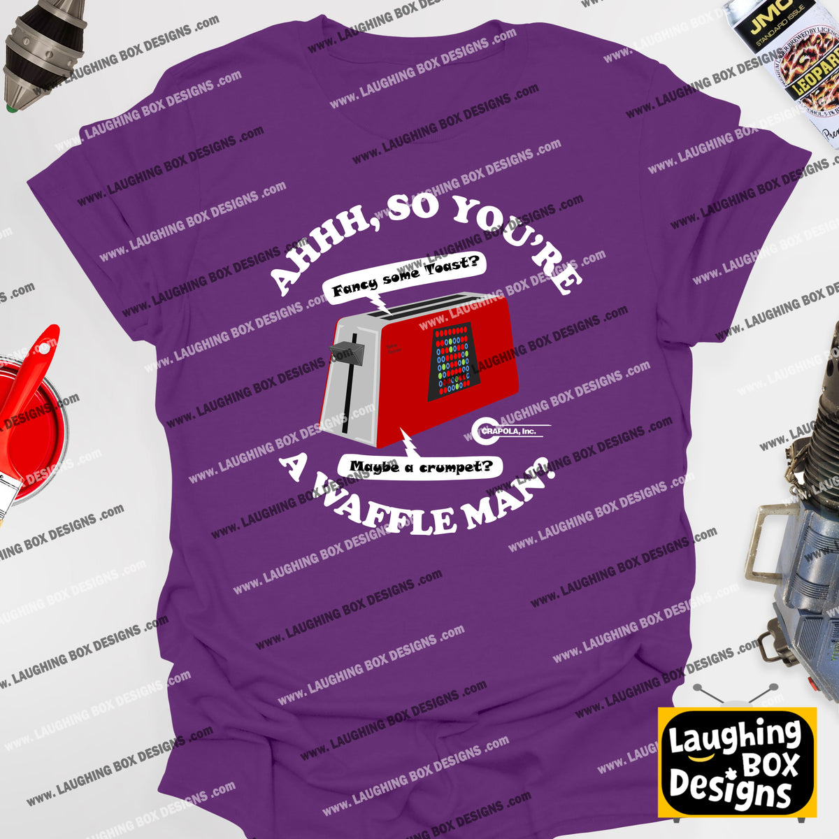 AHHH, SO YOU'RE A WAFFLE MAN? Talkie Toaster - Red Dwarf T-Shirt