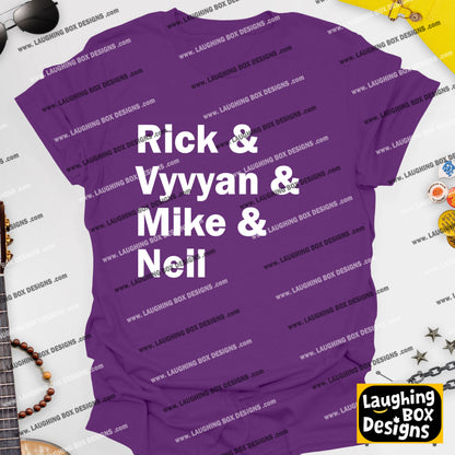 RICK & VYVYAN & MIKE & NEIL - The Young Ones T-Shirt