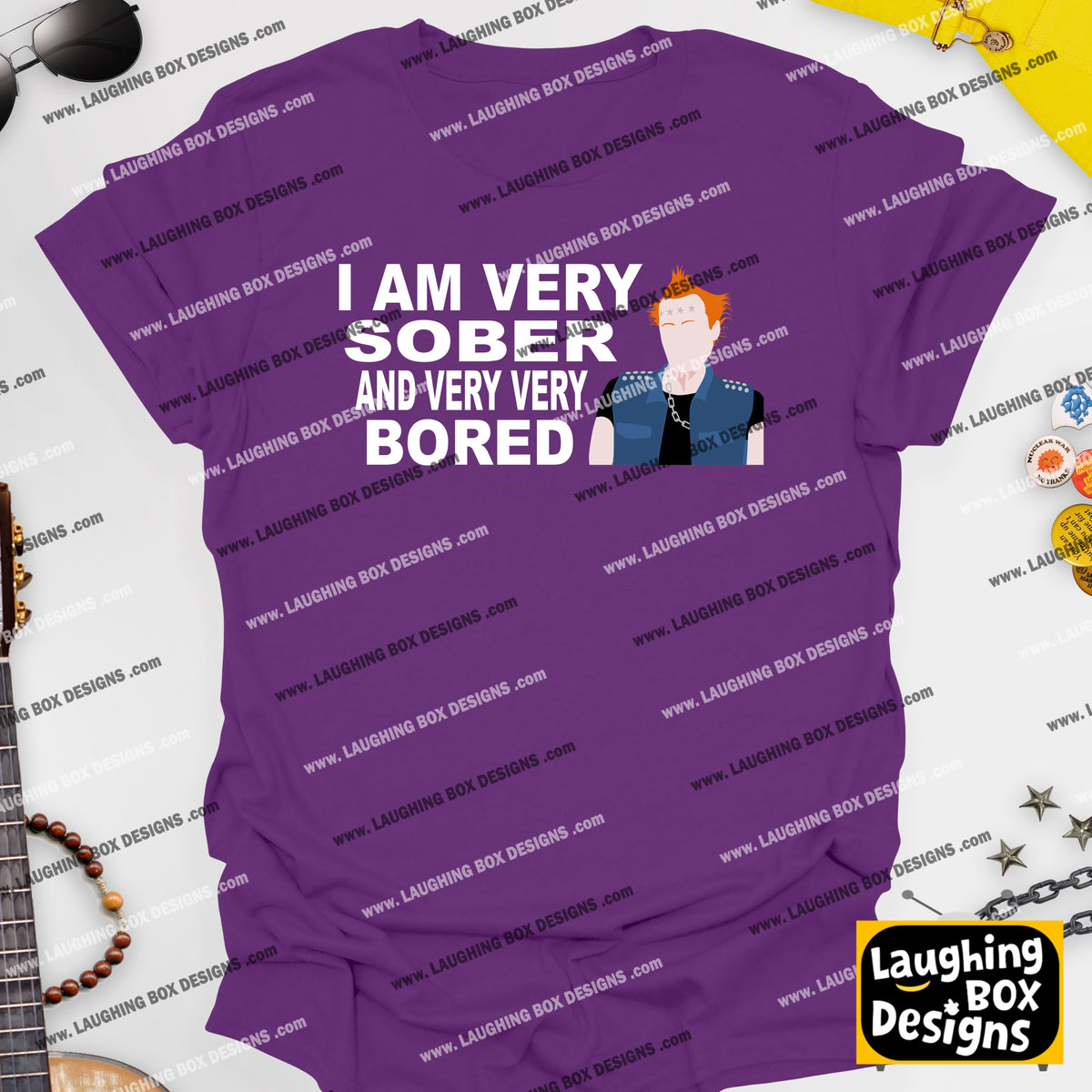 I AM VERY SOBER, And Very Very Bored / Vyvyan - The Young Ones T-Shirt