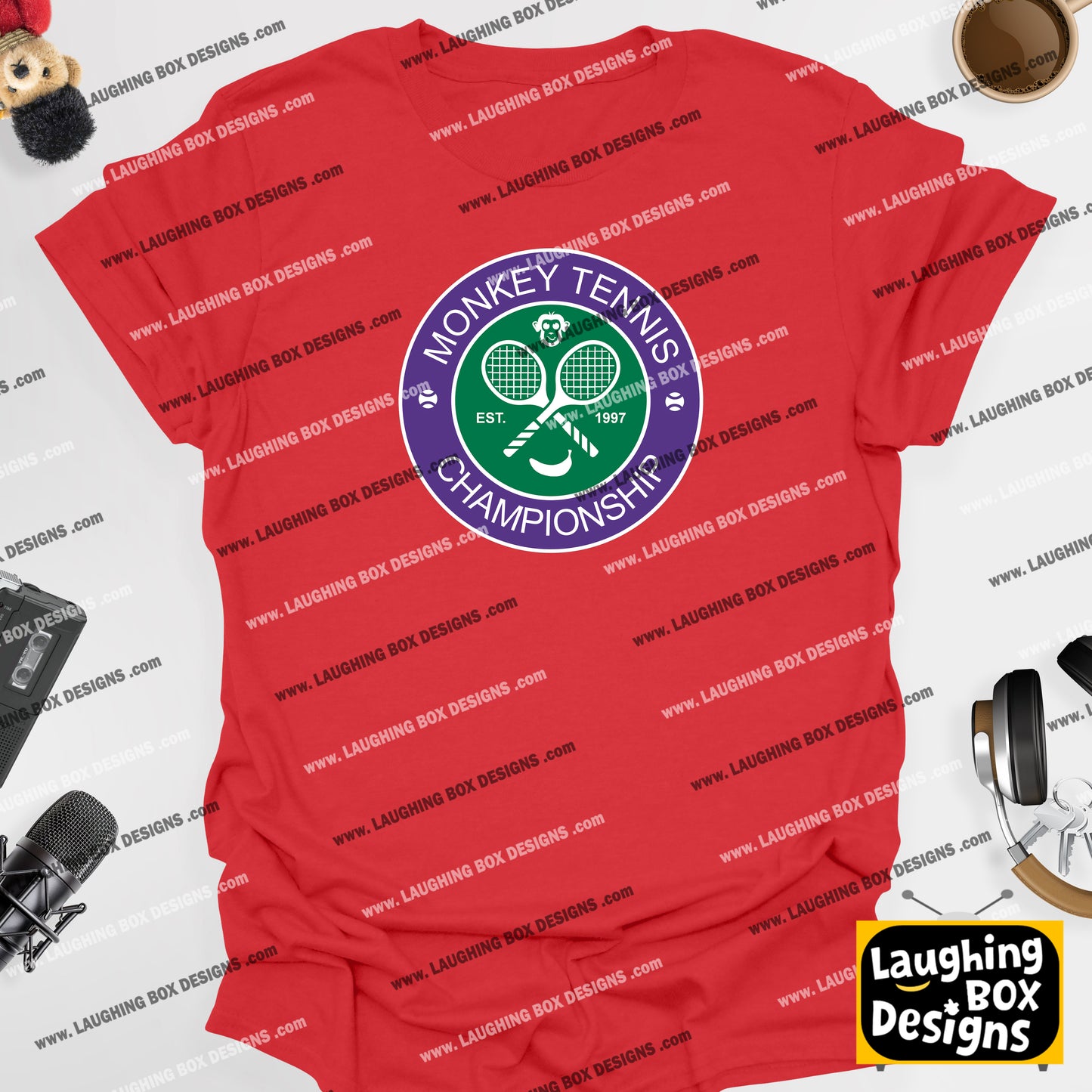 Monkey Tennis Championships - Alan Partridge T-Shirt
