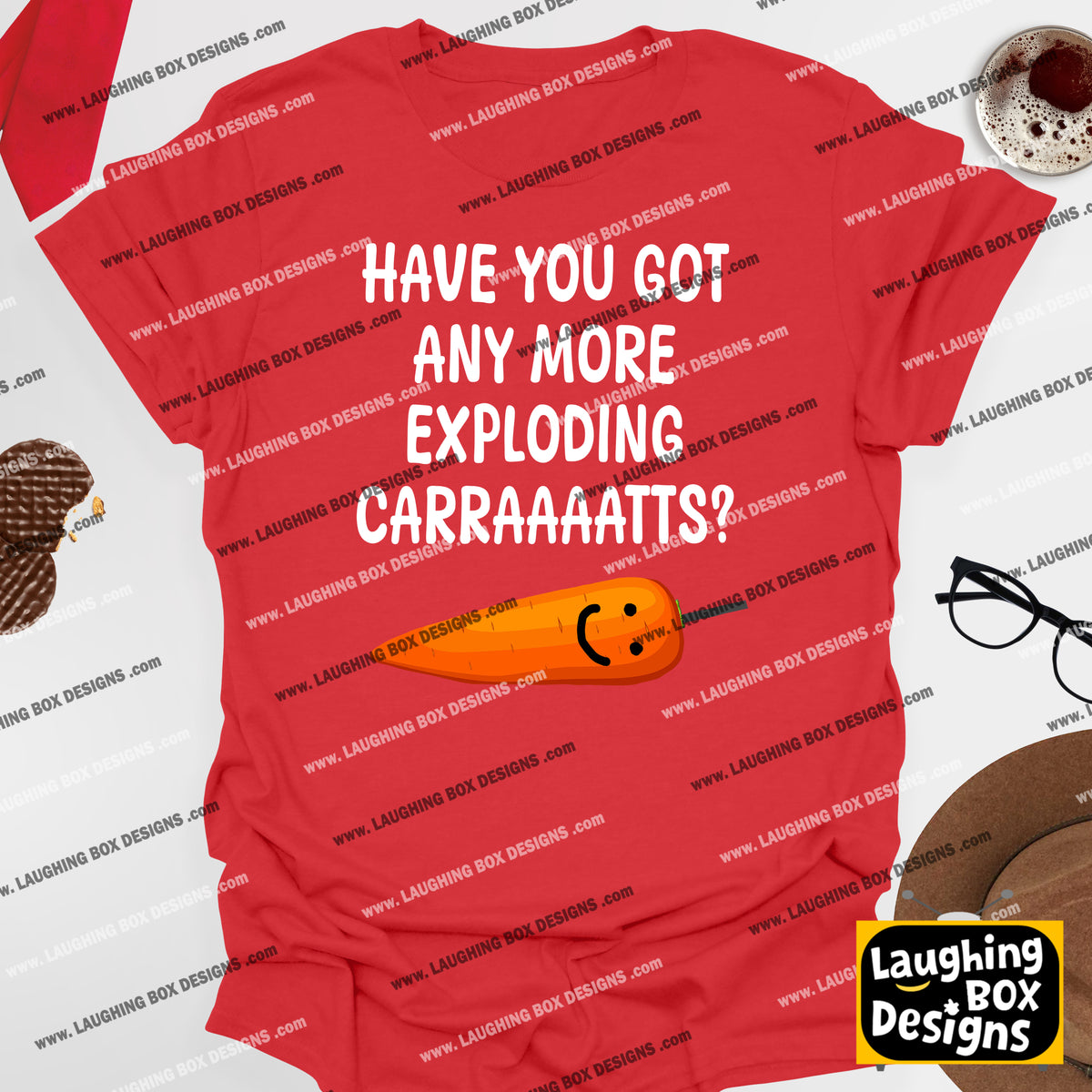 GOT ANY MORE EXPLODING CARRAAAATTS? - Bottom T-Shirt