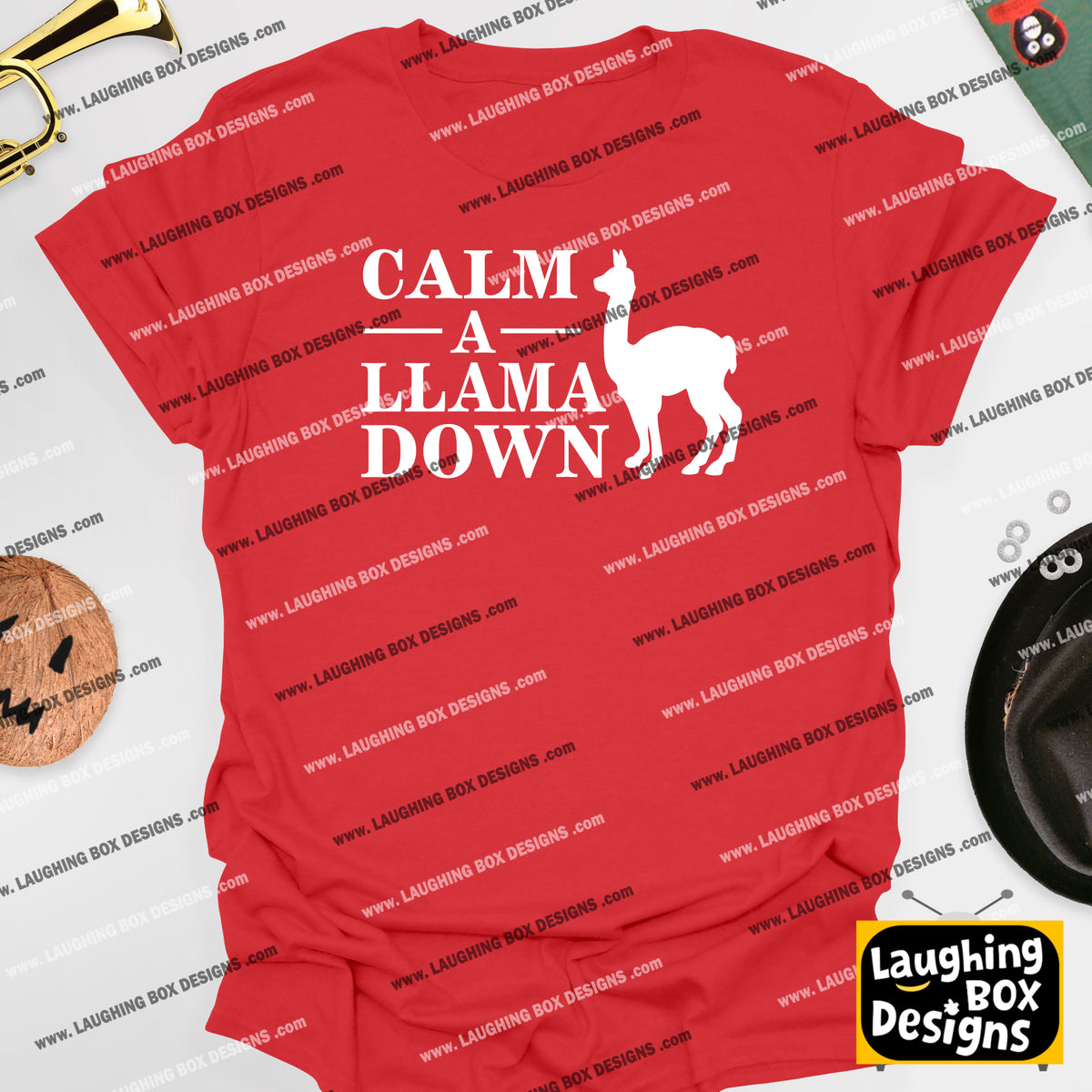 CALM A LLAMA DOWN Crimp - The Mighty Boosh T-Shirt