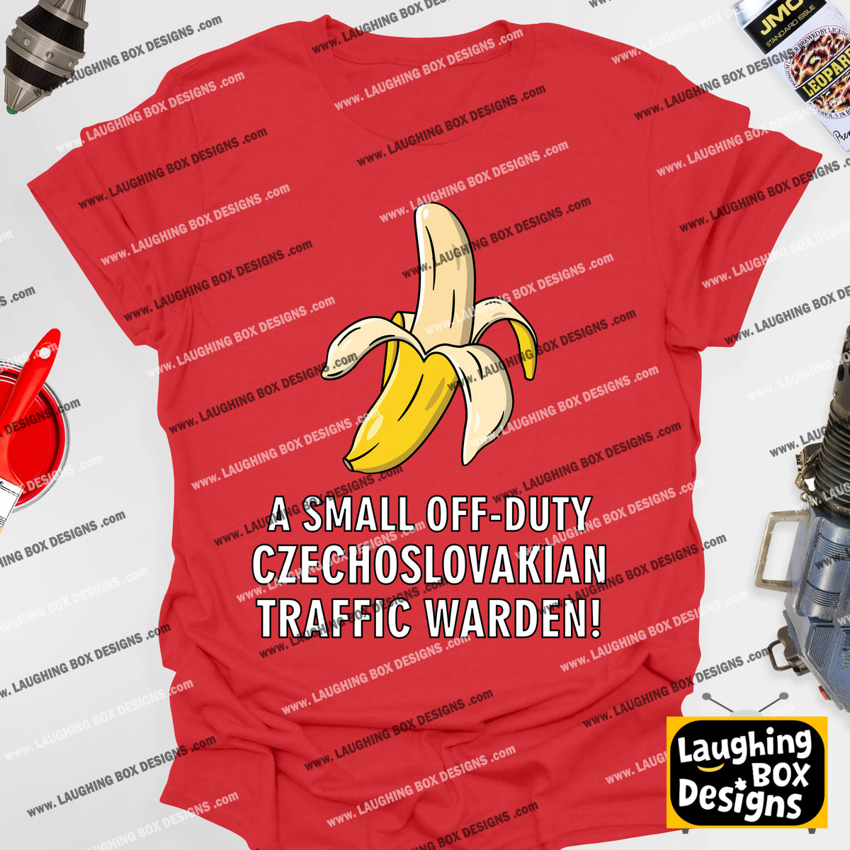 A SMALL OFF-DUTY CZECHOSLOVAKIAN TRAFFIC WARDEN! - Red Dwarf T-Shirt