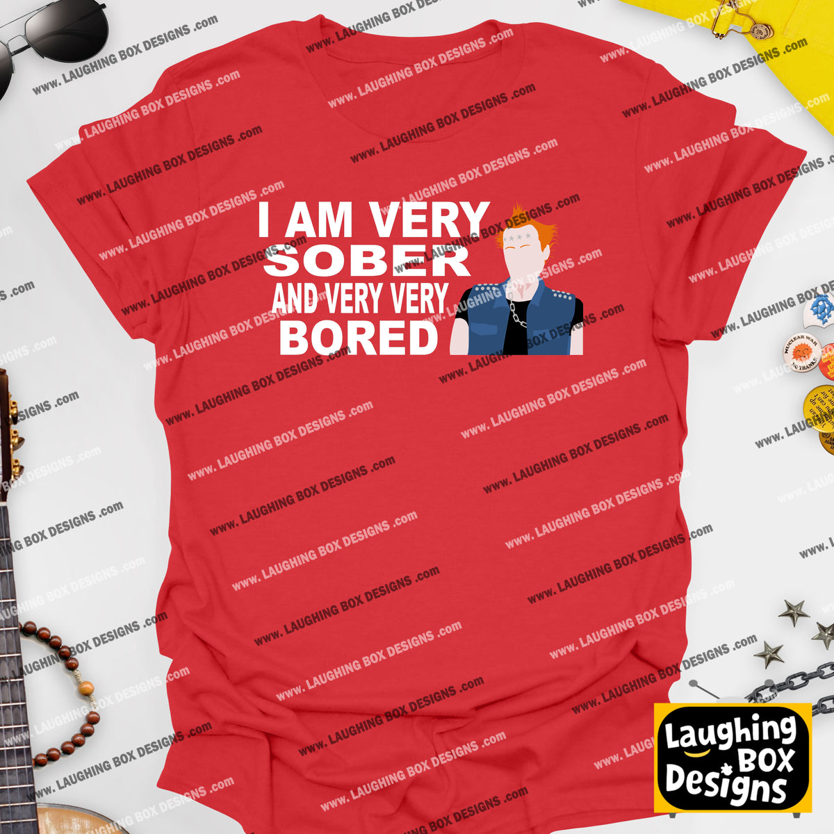 I AM VERY SOBER, And Very Very Bored / Vyvyan - The Young Ones T-Shirt