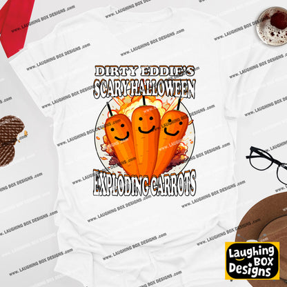 DIRTY EDDIE'S EXPLODING HALLOWEEN CARROTS - Bottom T-Shirt